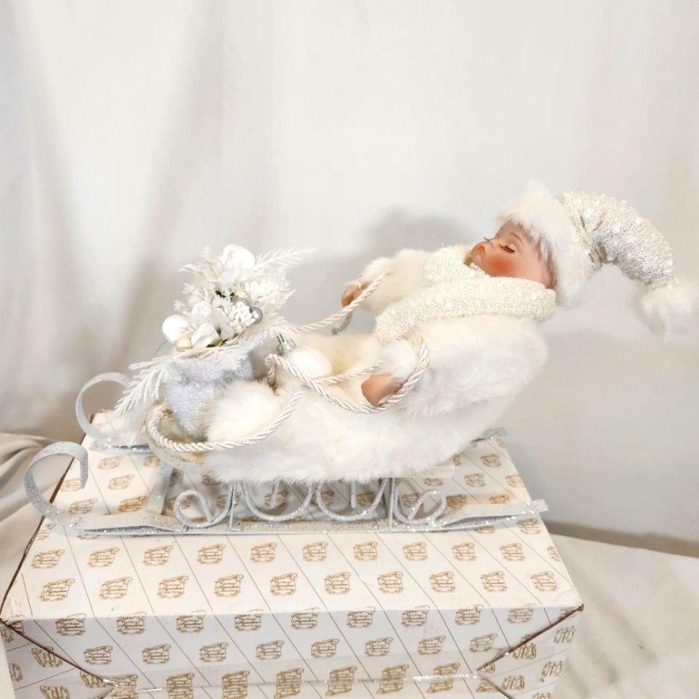 New Winter Baby in Sleigh From the Heritage Signature Collection